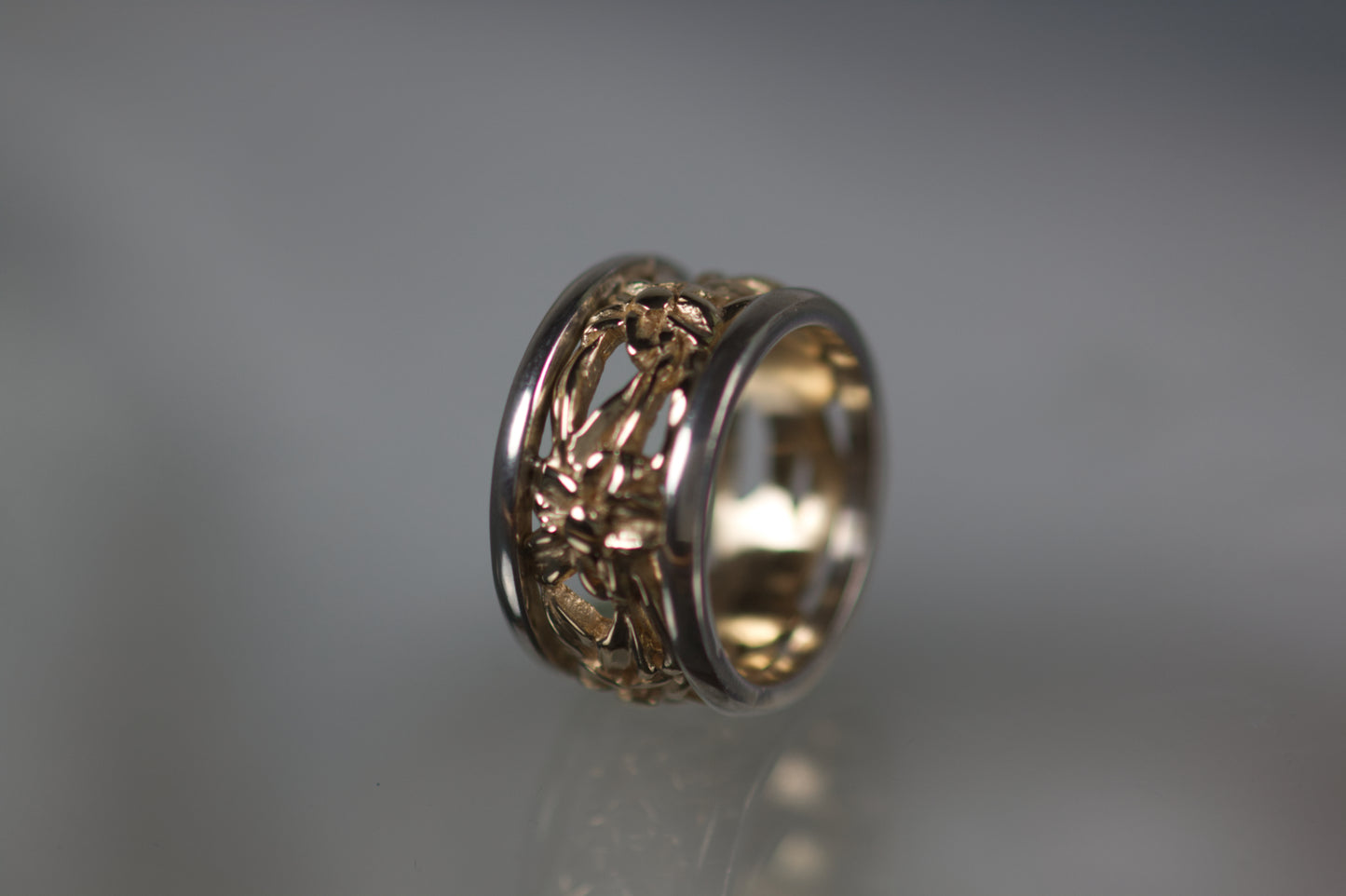 Flower Design Wedding Band