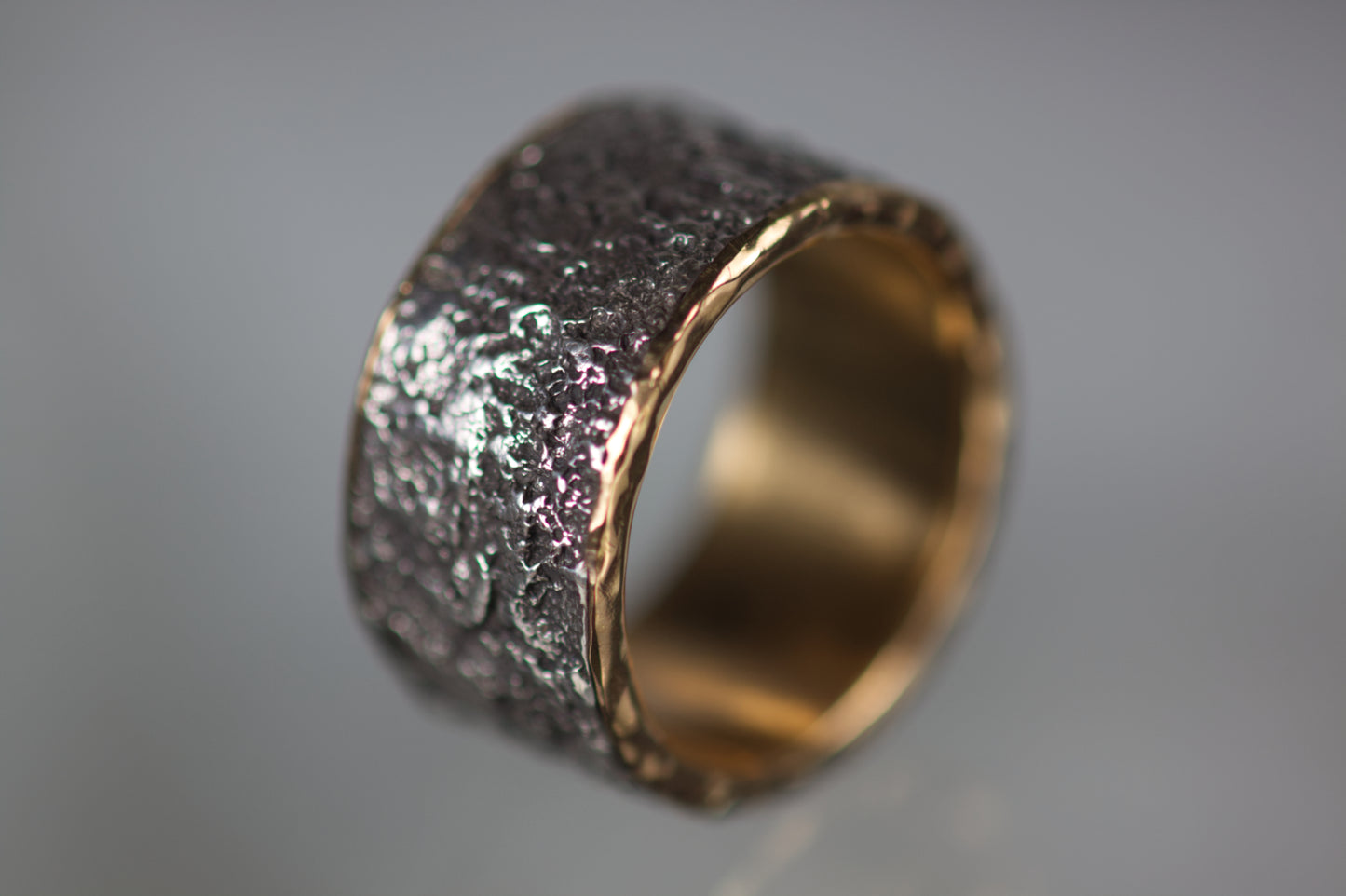 Bark Design Wedding Band