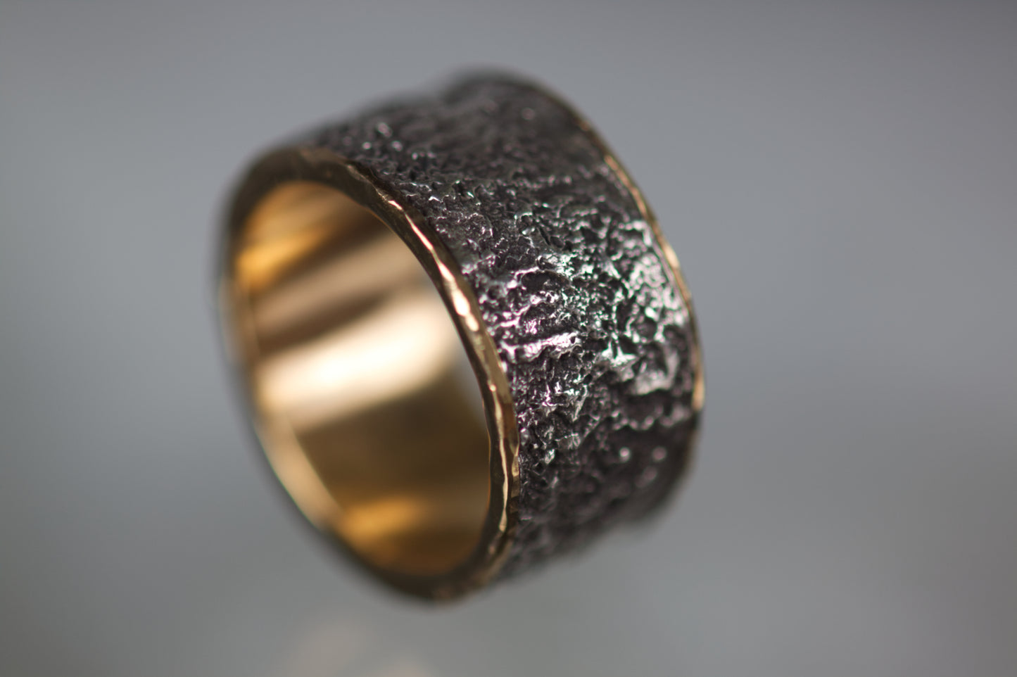Bark Design Wedding Band