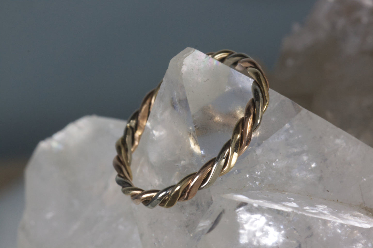Three Wire Twist Wedding Band