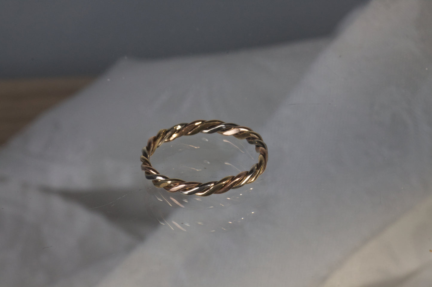 Three Wire Twist Wedding Band