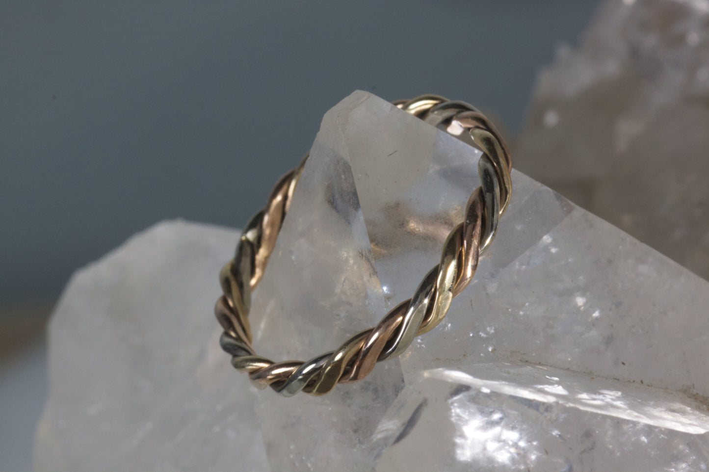 Three Wire Twist Wedding Band