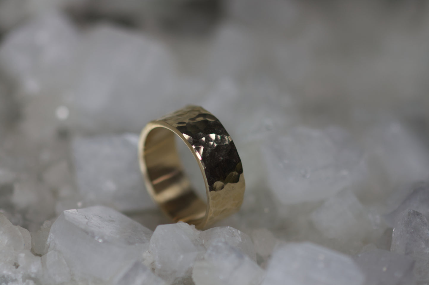 Hammered Wedding Band