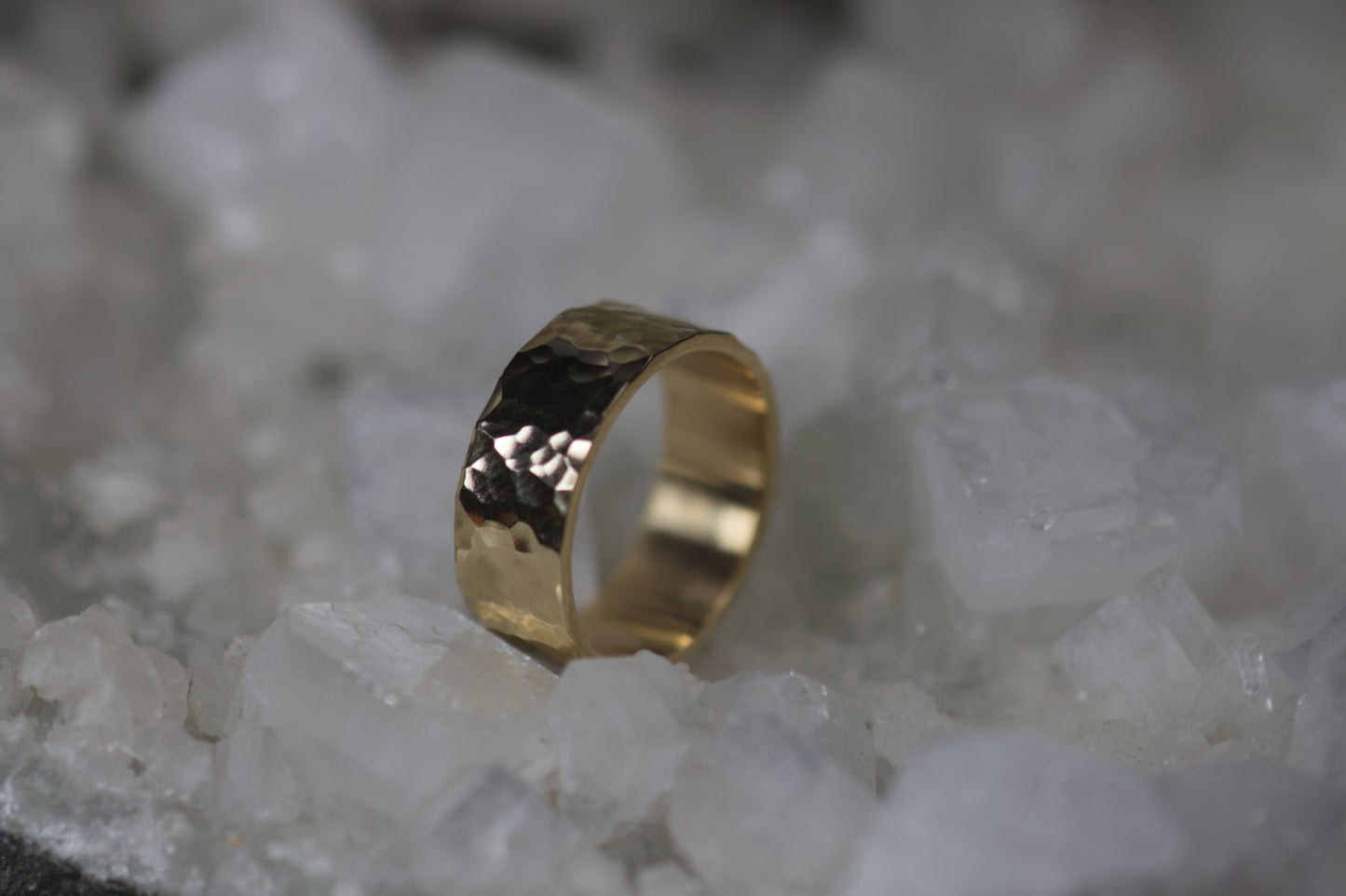 Hammered Wedding Band