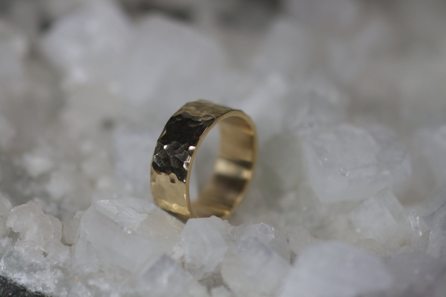Hammered Wedding Band