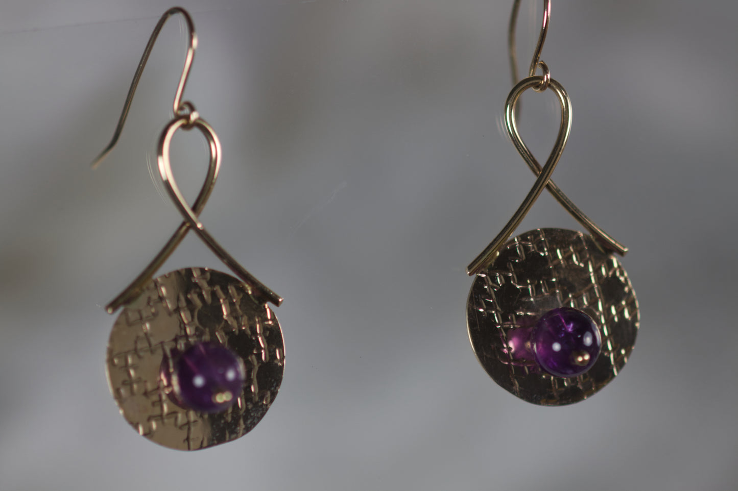 Amethyst Bead Earrings