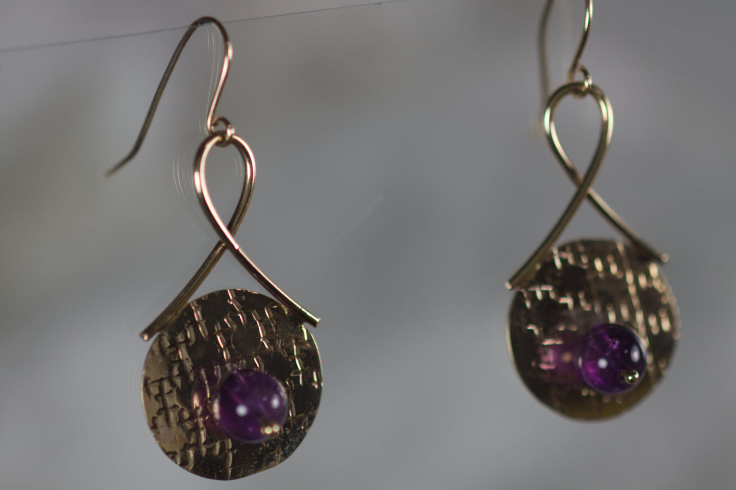 Amethyst Bead Earrings