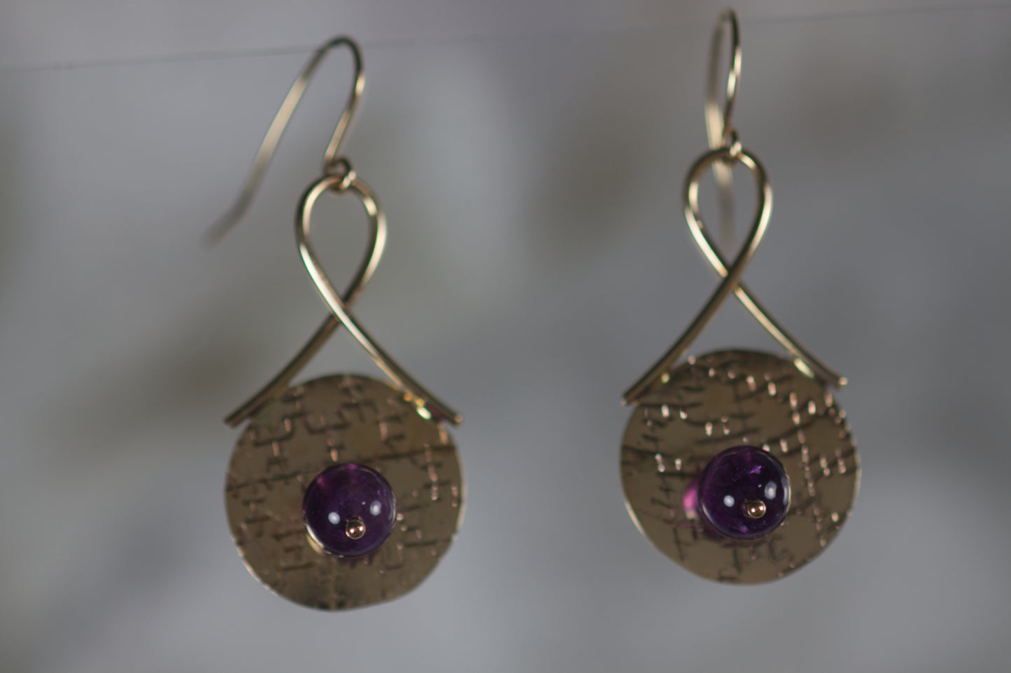 Amethyst Bead Earrings