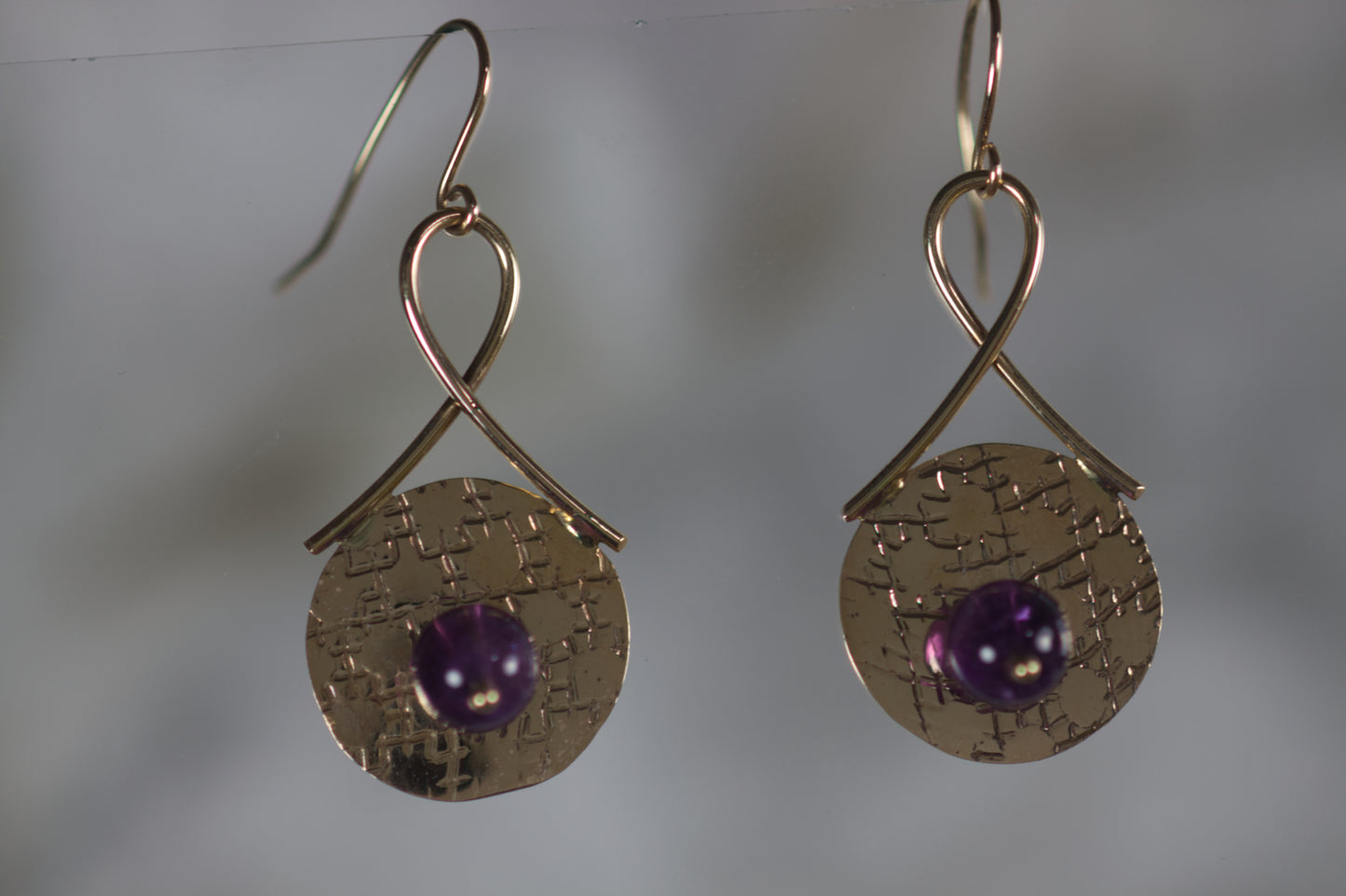 Amethyst Bead Earrings