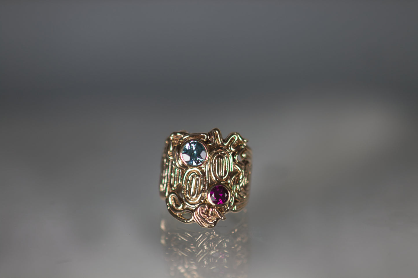 Aztec Design Ring