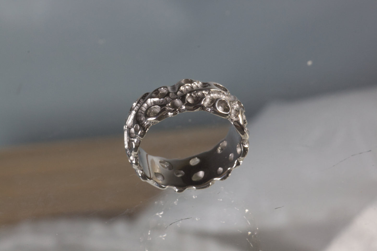 Ocean Coral Wedding Band