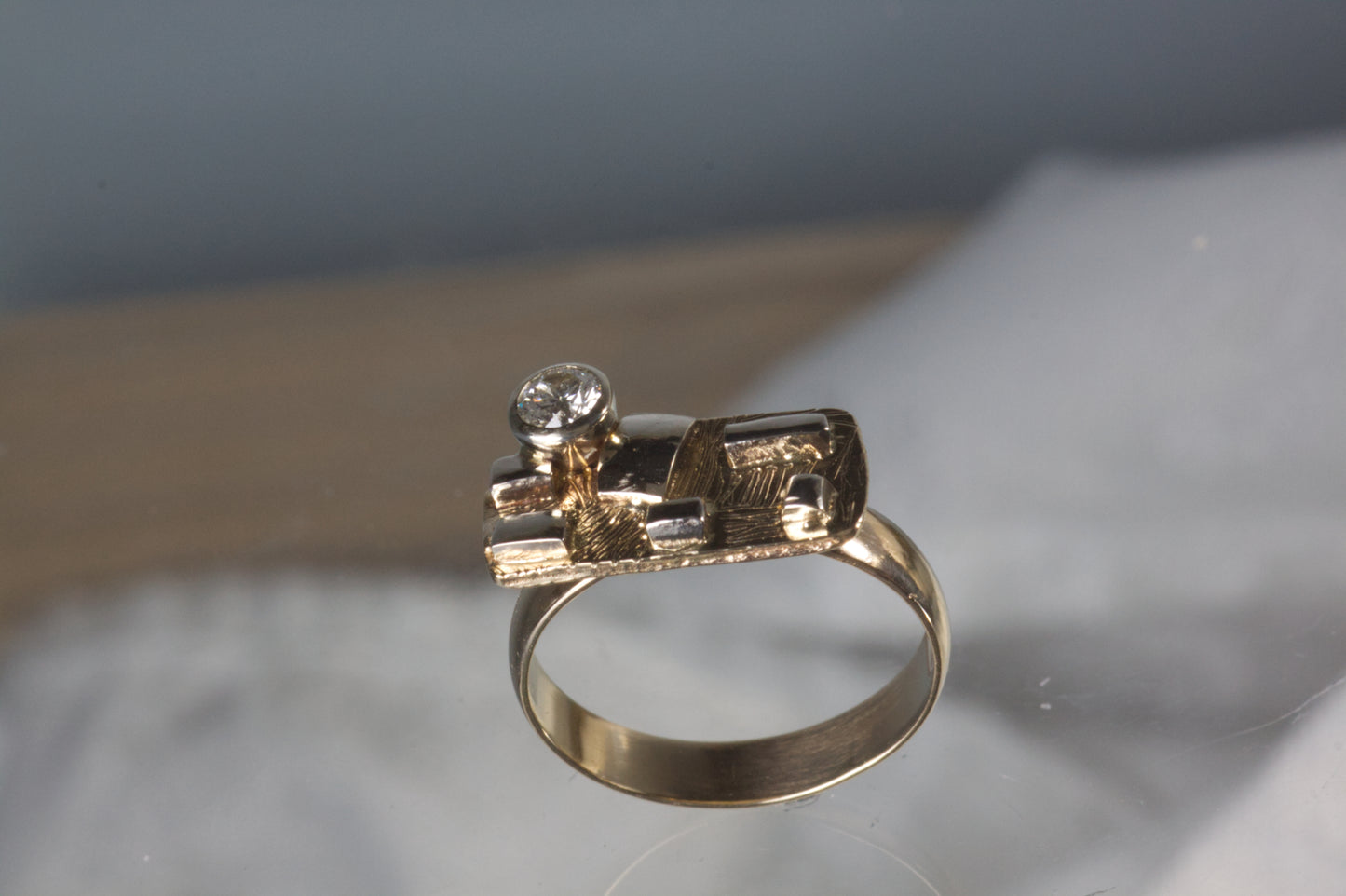 Puzzle Ring With Diamond