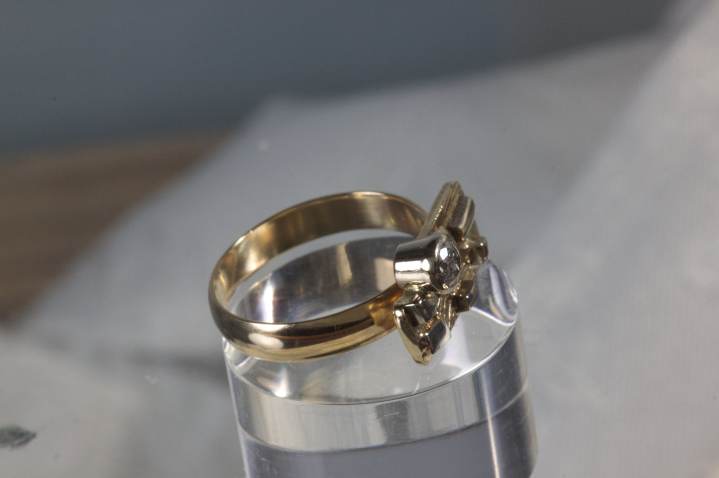 Puzzle Ring With Diamond