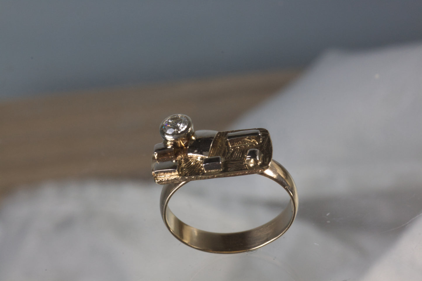 Puzzle Ring With Diamond