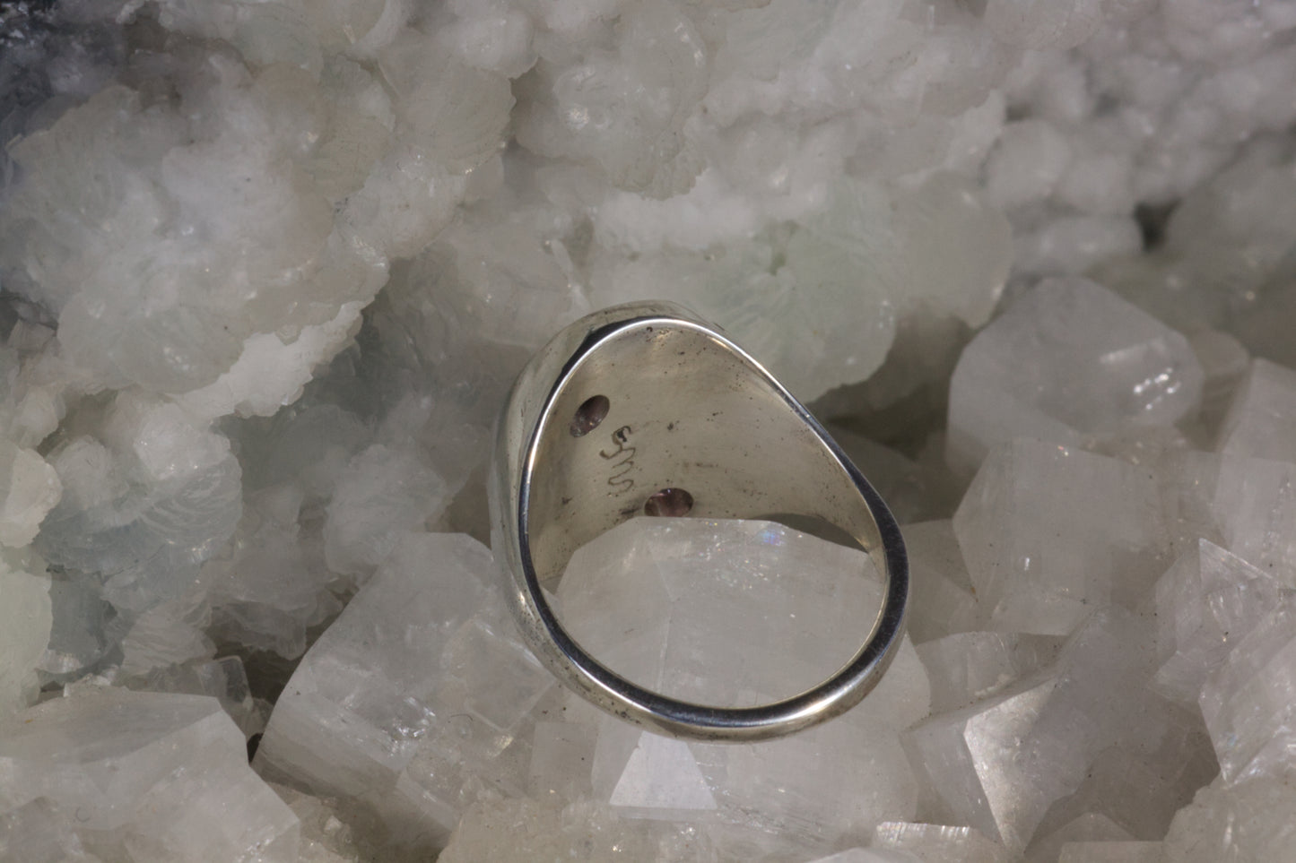 Shattered Ring With Rhodolite Garnets
