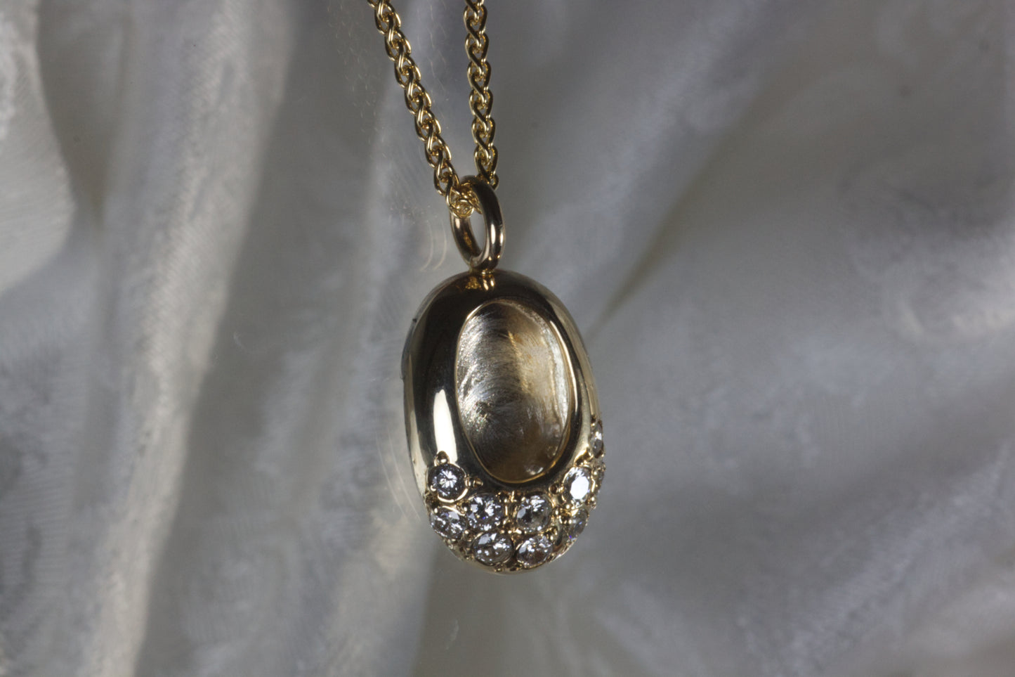 Shoe Pendant With Wheat Chain