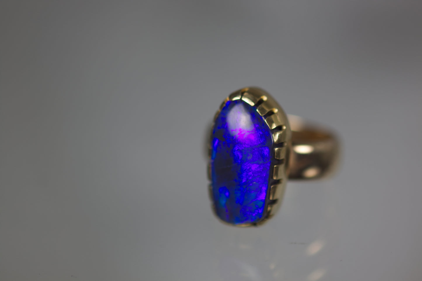 Black Opal Ring