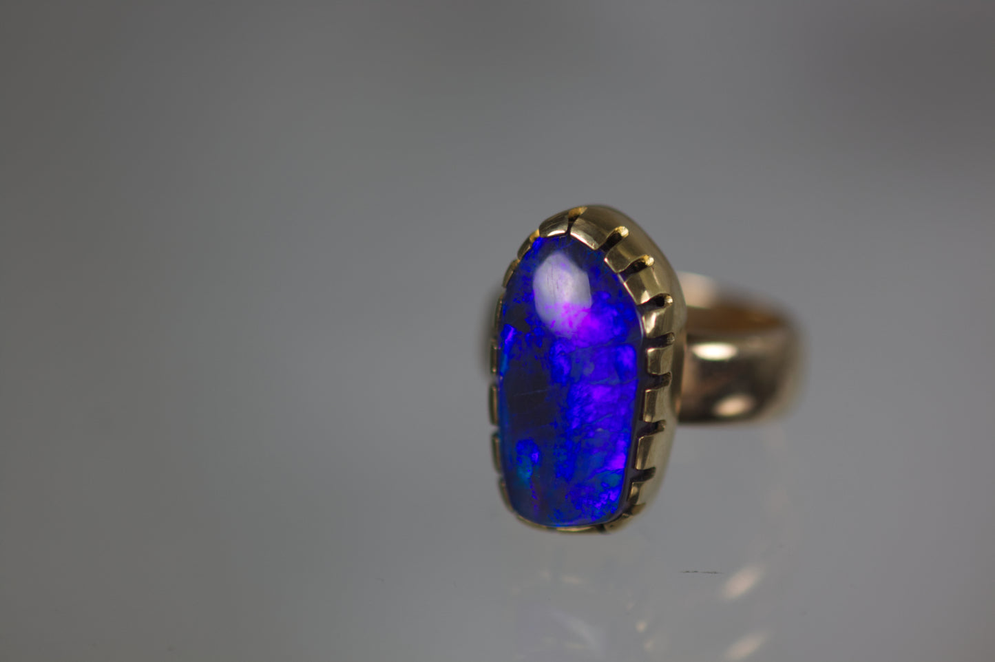 Black Opal Ring