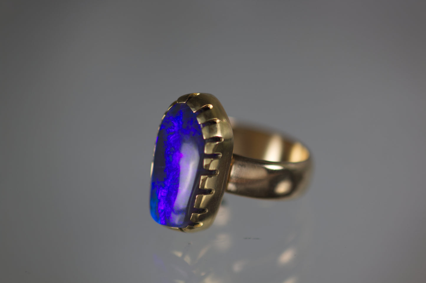 Black Opal Ring