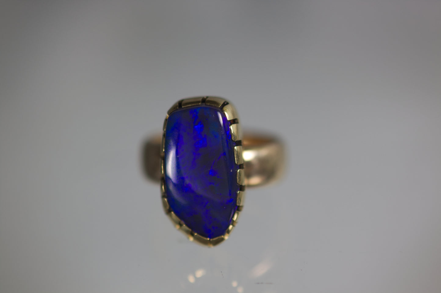 Black Opal Ring