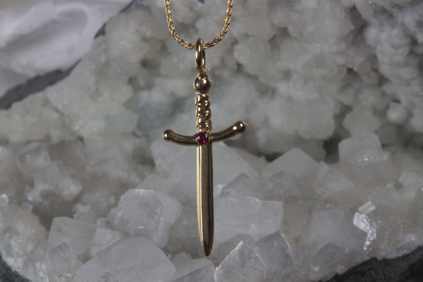 Dagger With Ruby Pendant