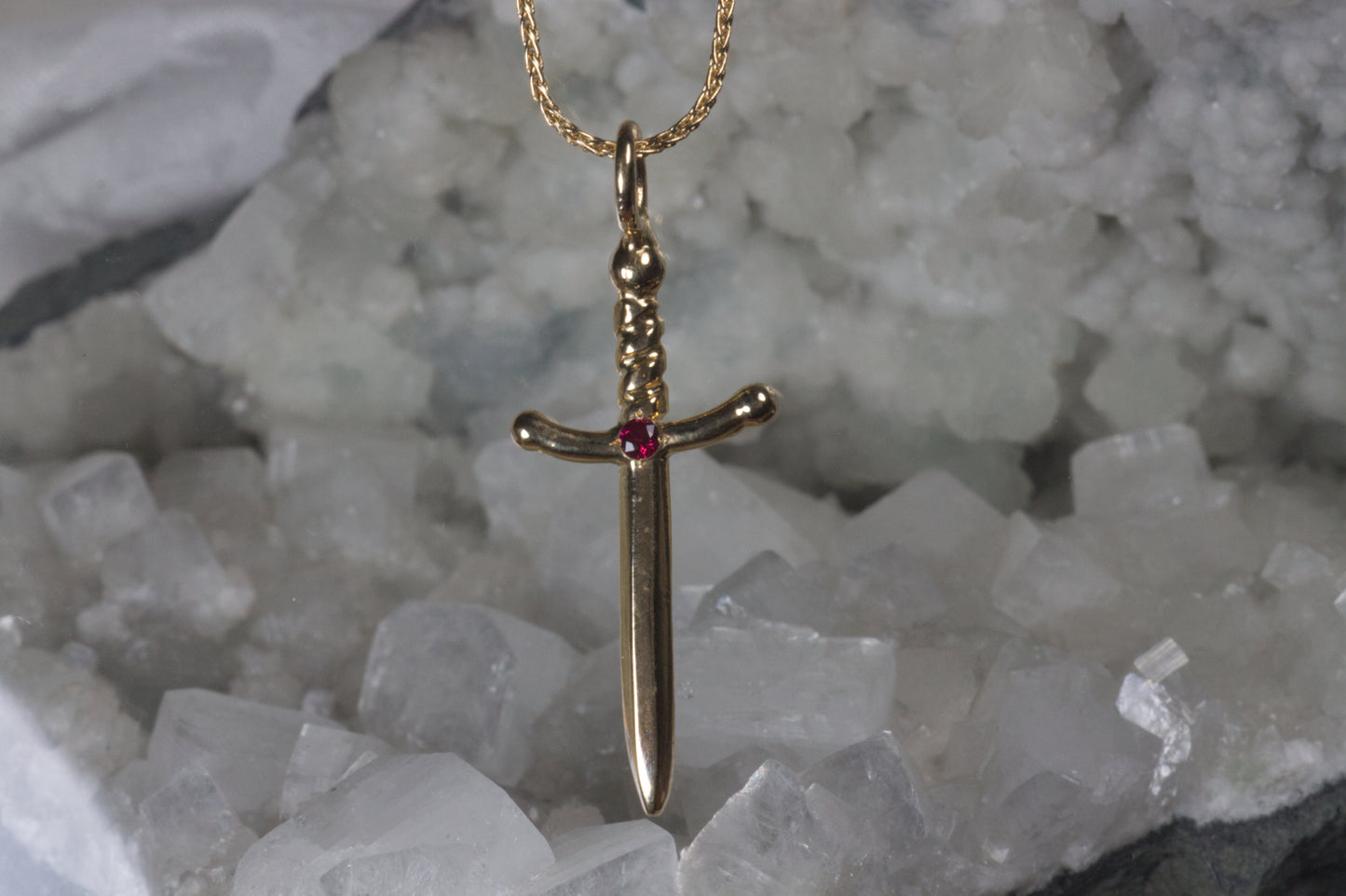 Dagger With Ruby Pendant