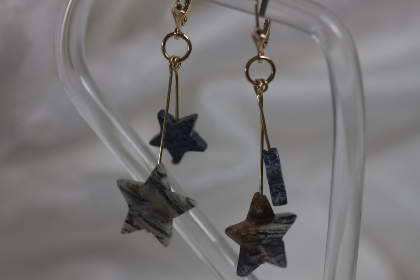 Jasper Star Earrings