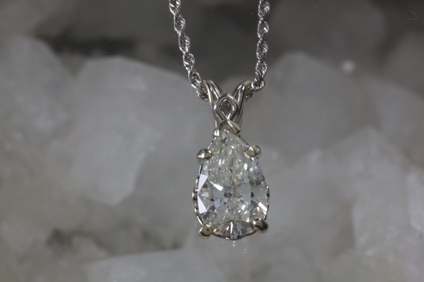 Pear Shape Diamond Pendant