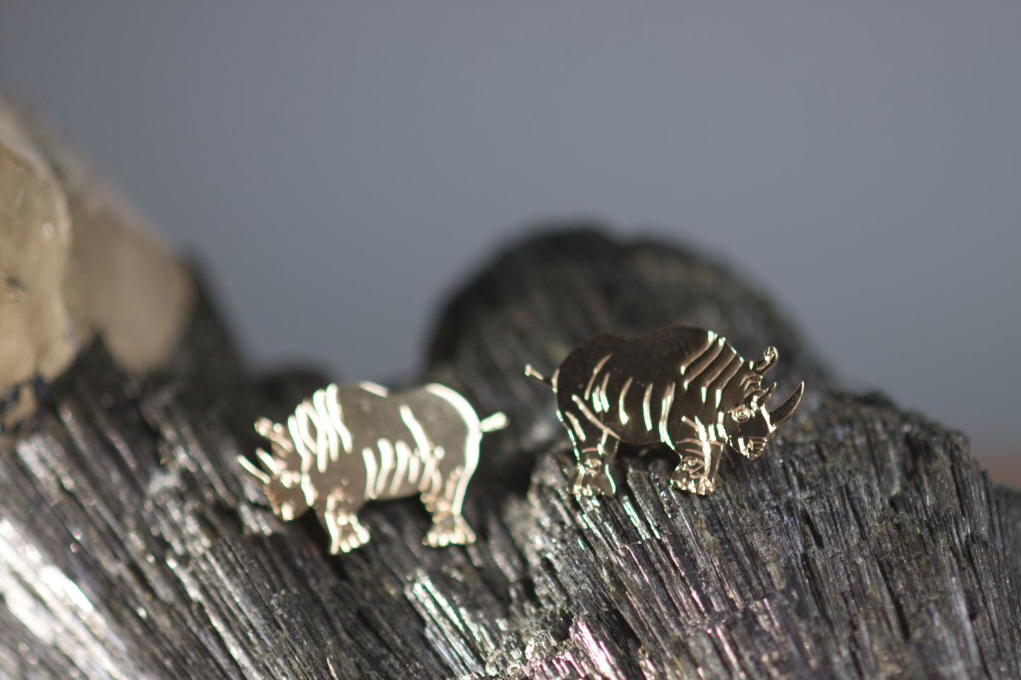 Rhino Earrings