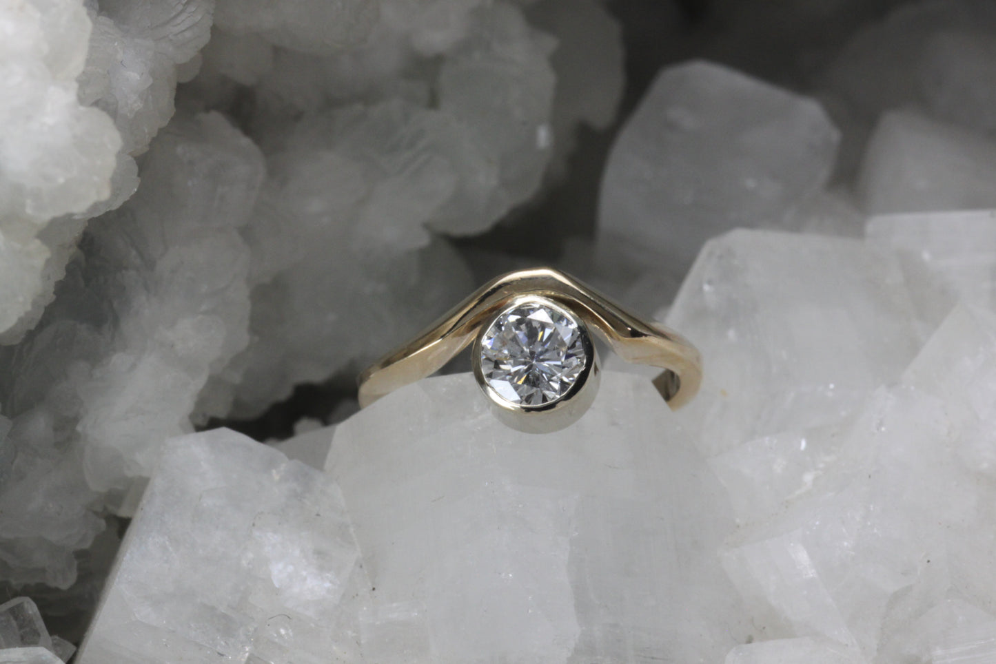 Yellow Gold Curved Wedding Band