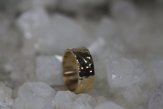 Hammered Wedding Band