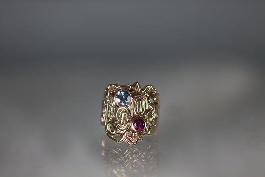 Aztec Design Ring