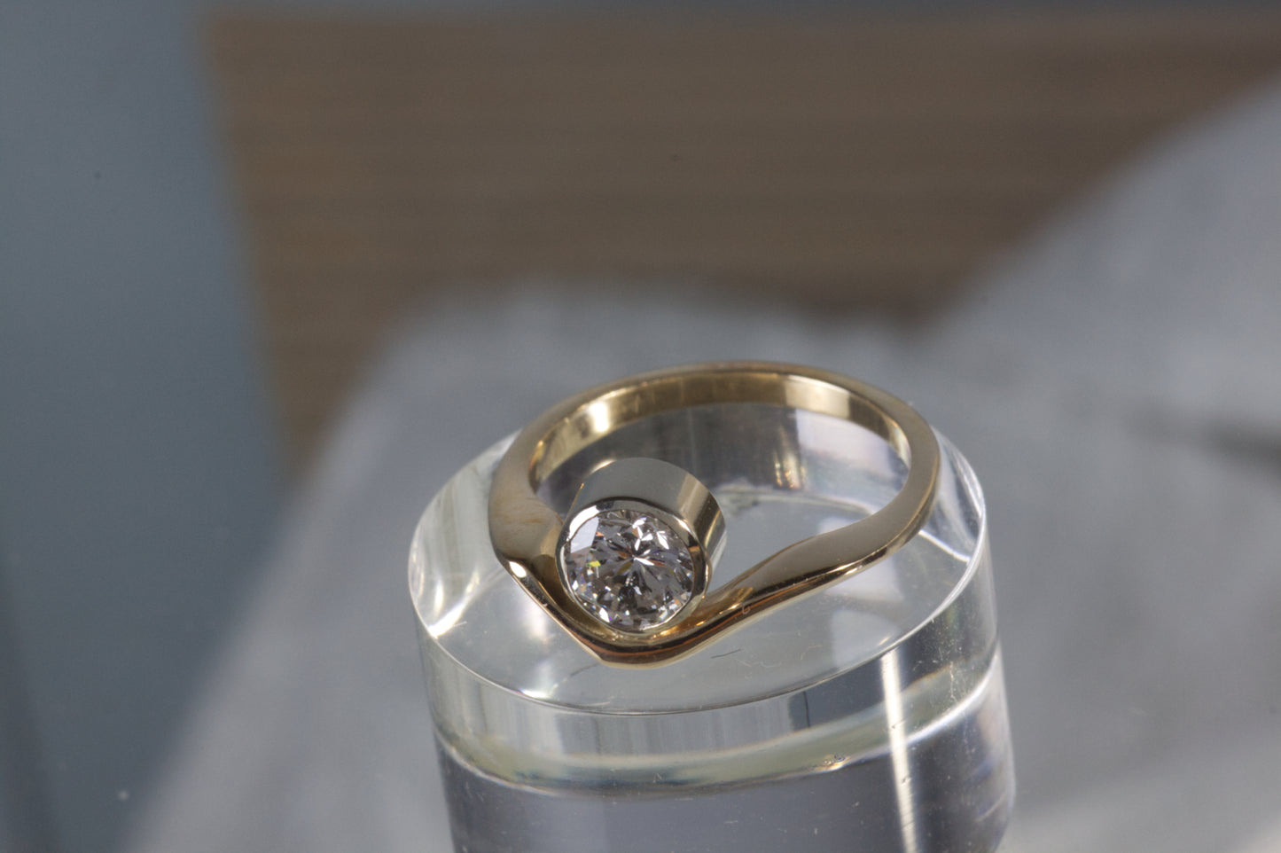 Yellow Gold Curved Wedding Band