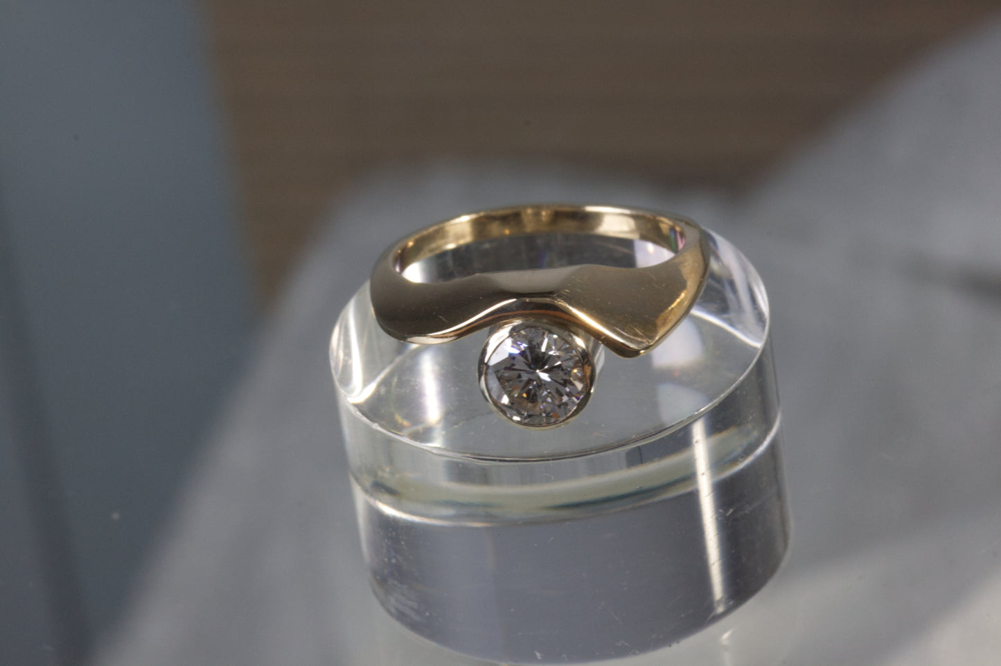 Yellow Gold Curved Wedding Band
