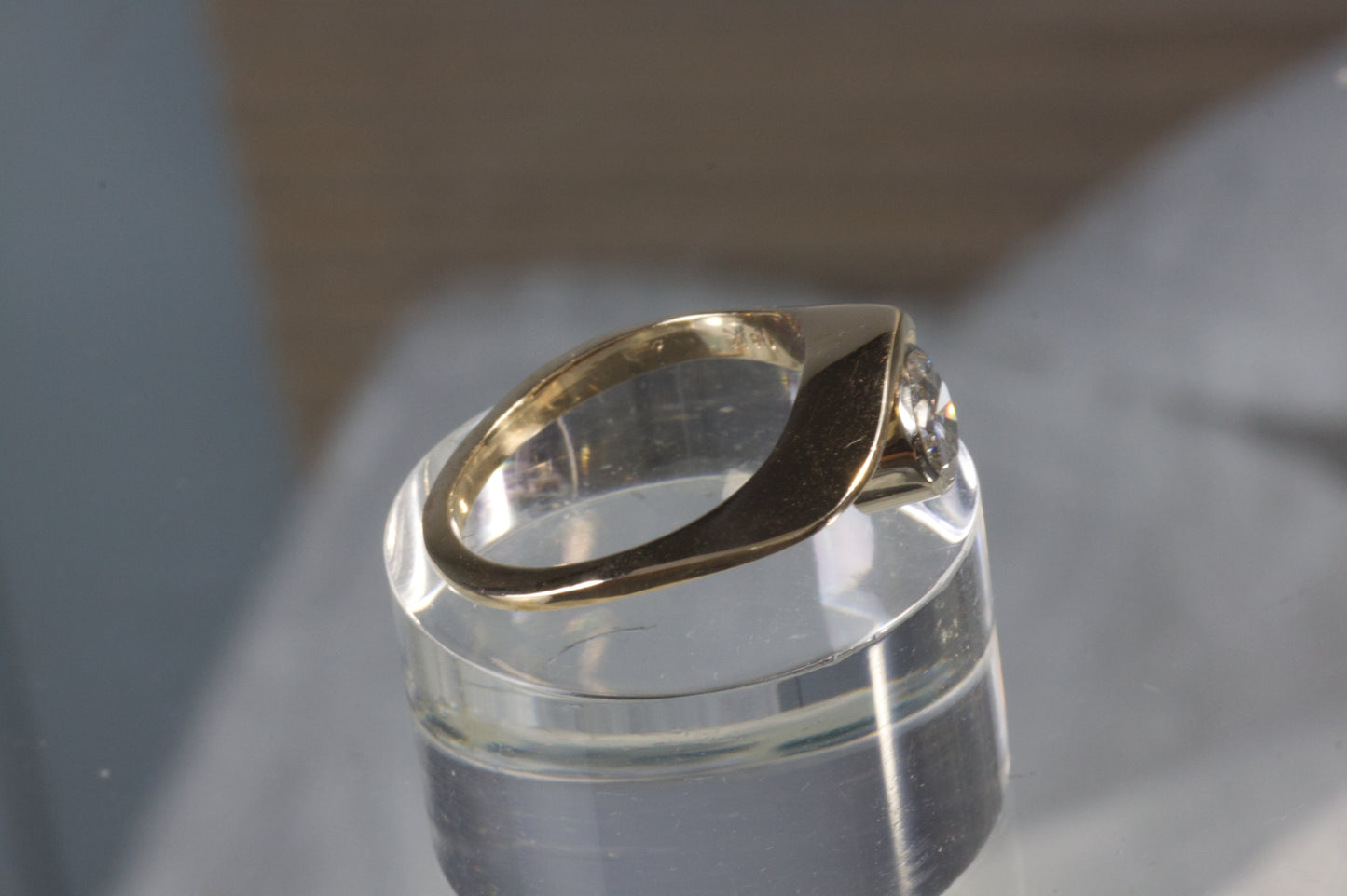 Yellow Gold Curved Wedding Band