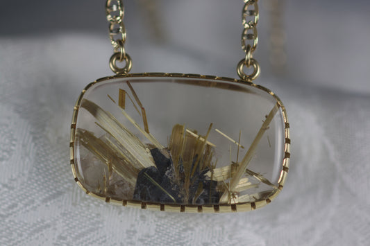 Rutilated Quartz Necklace
