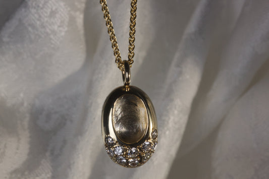 Shoe Pendant With Wheat Chain