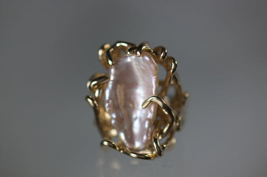 Baroque Pearl Ring