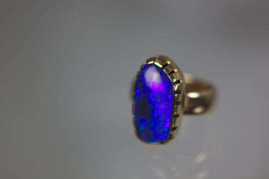 Black Opal Ring