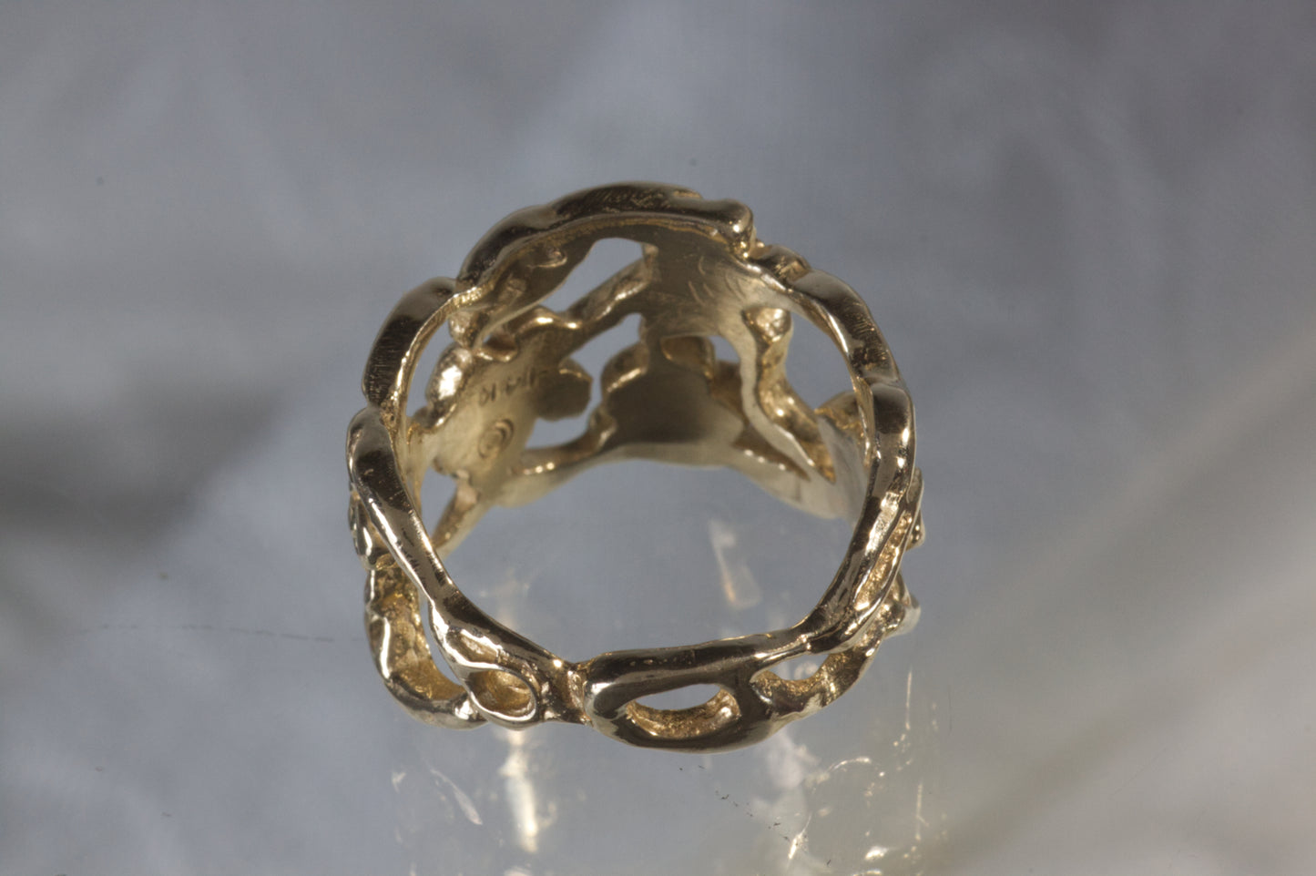 Flower & Leaf Open Design Ring