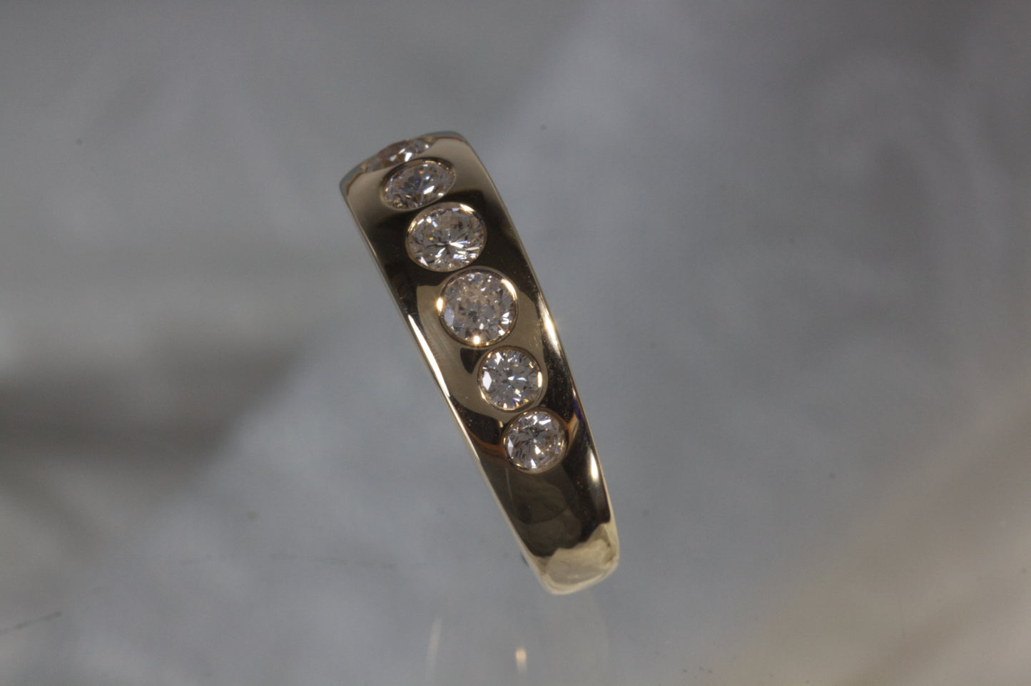 Flush Set Diamond Ring