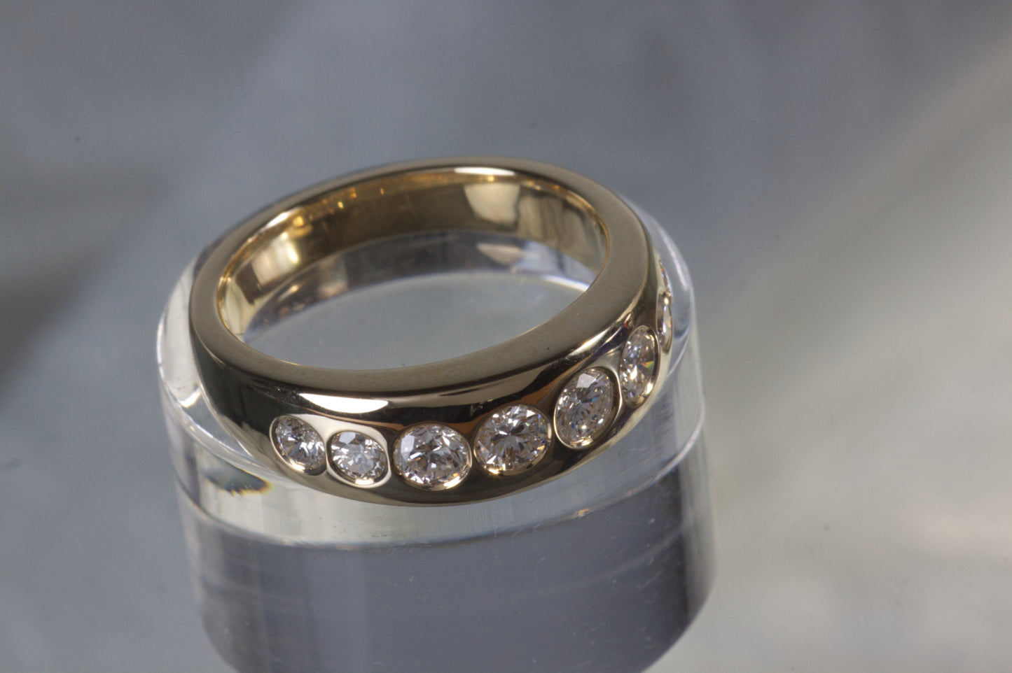 Flush Set Diamond Ring