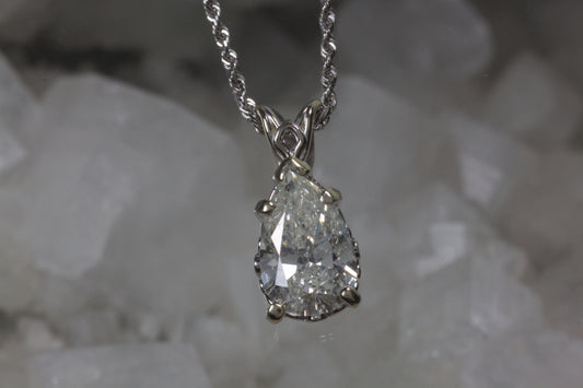 Pear Shape Diamond Pendant