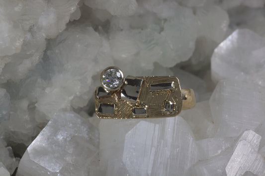 Puzzle Ring With Diamond