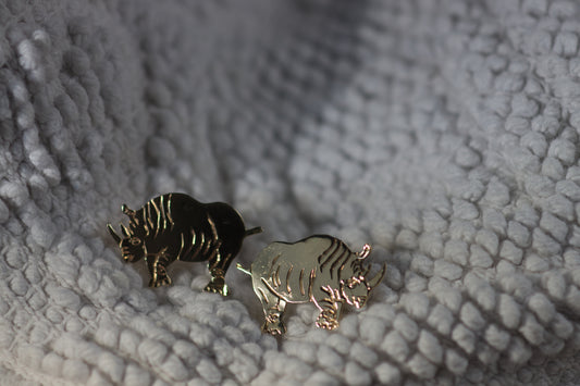 Rhino Earrings