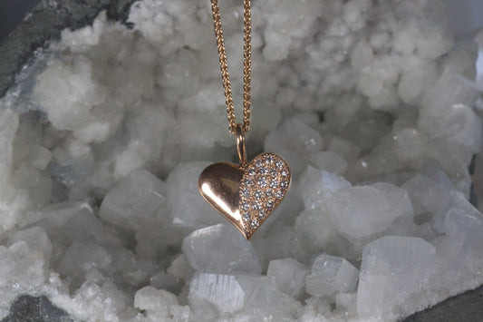Rose Gold Heart Pendant