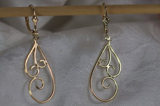 Swirl Design Earrings