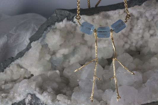 Twig Necklace With 3 Aquabeads